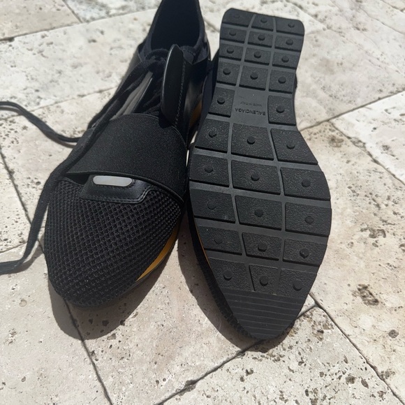 Balenciaga Black and Yellow Athletic Shoes - Picture 3 of 3